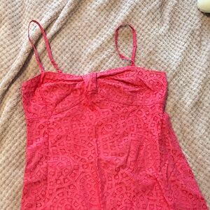 Lilly Pulitzer Pink Lace Mini Dress